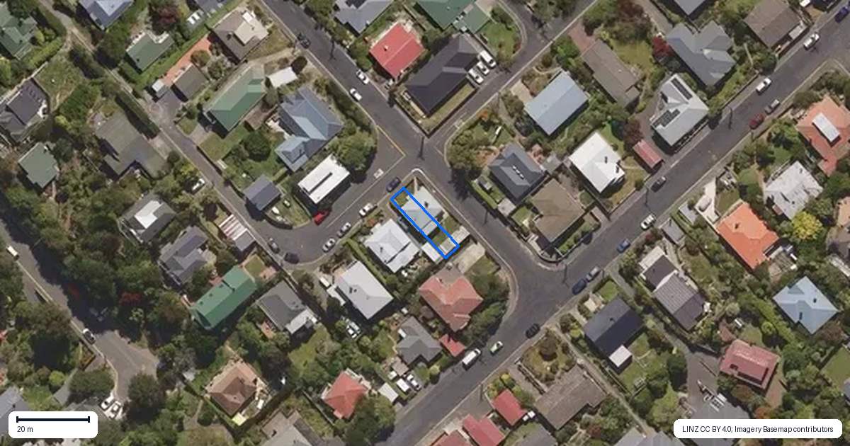 Property context map for 8 Maybank Street, North East Valley, Dunedin