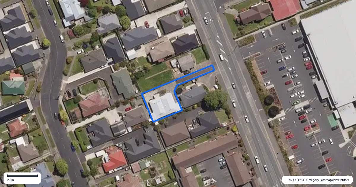 Property context map for 58A Gordon Road, Mosgiel