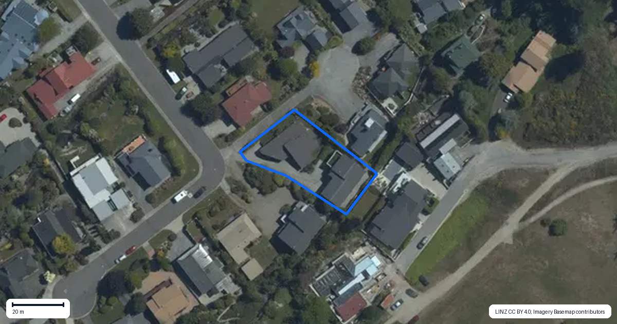 Property context map for 88 Roche Street, Wanaka