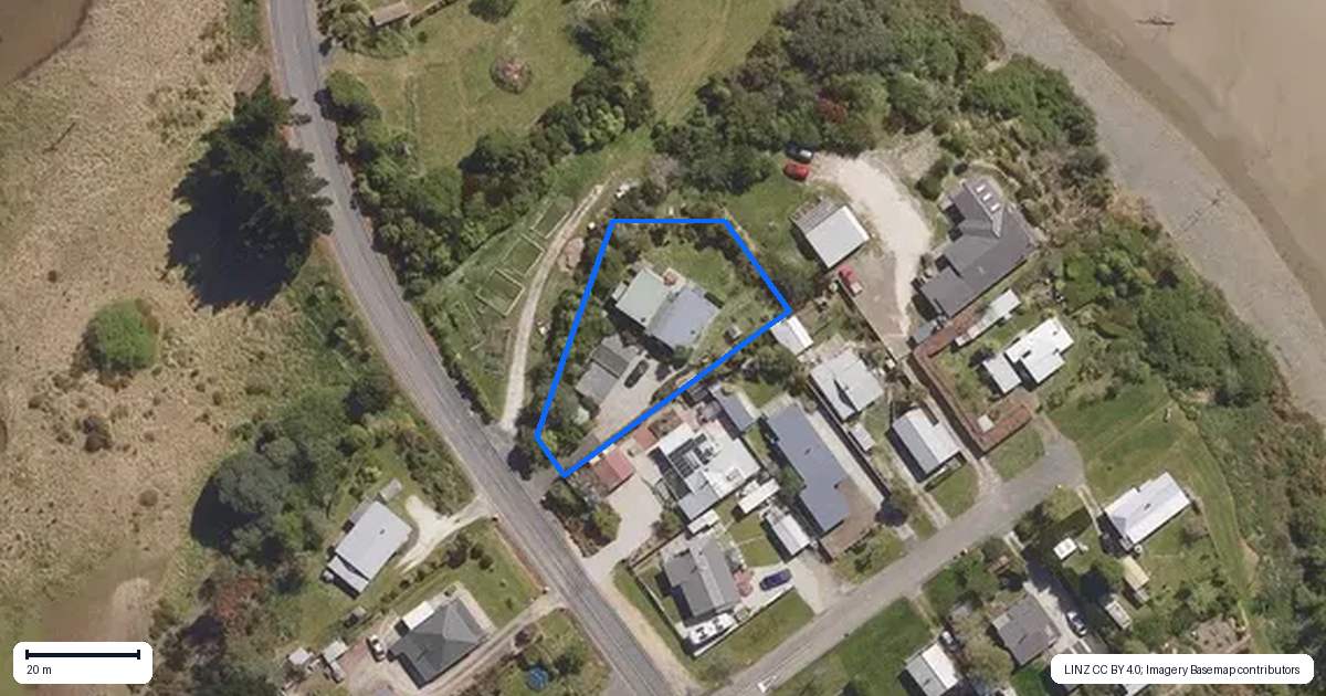 Property context map for 1440 Coast Road, Karitane, Waikouaiti