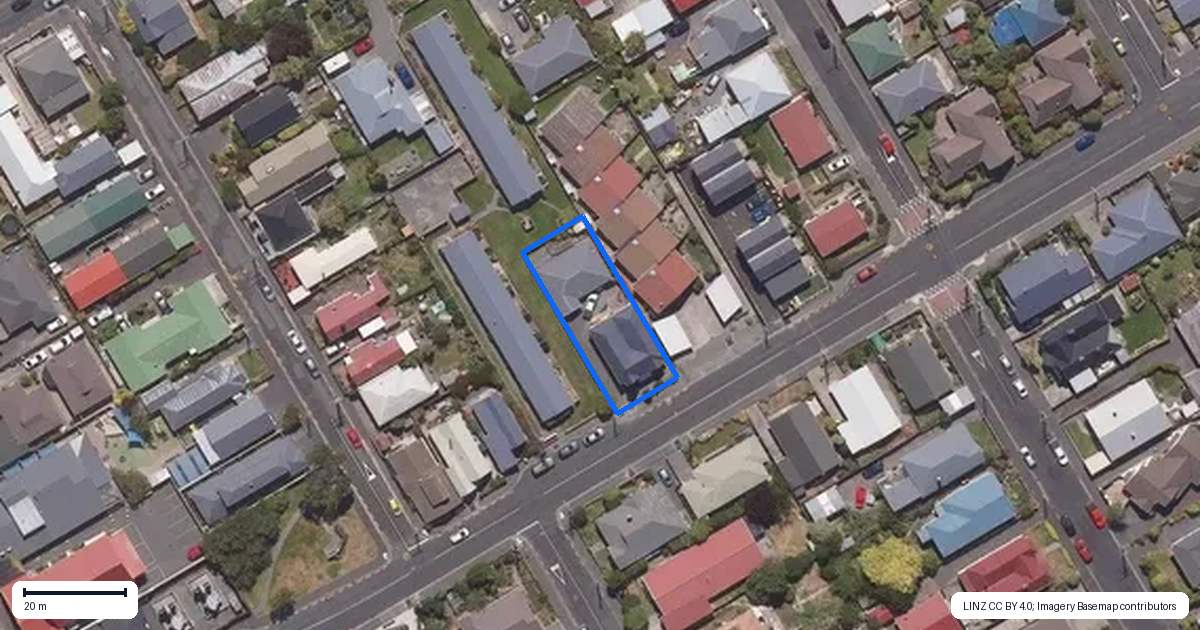 Property context map for 76A Bay View Road, South Dunedin, Dunedin