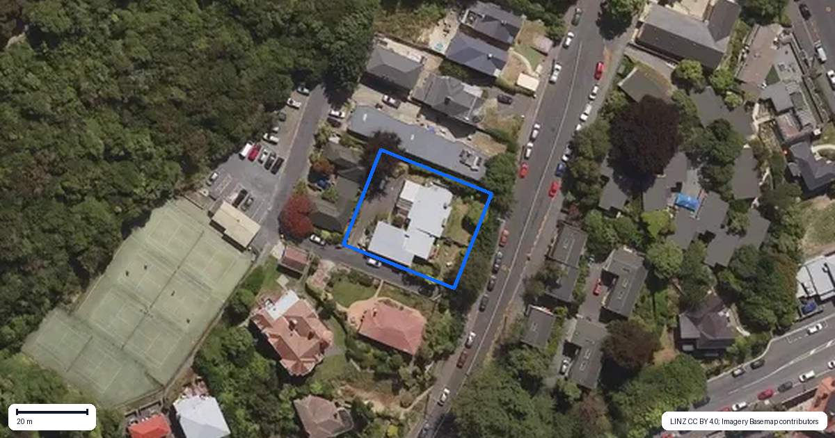 Property context map for 80 Queen Street, North Dunedin, Dunedin