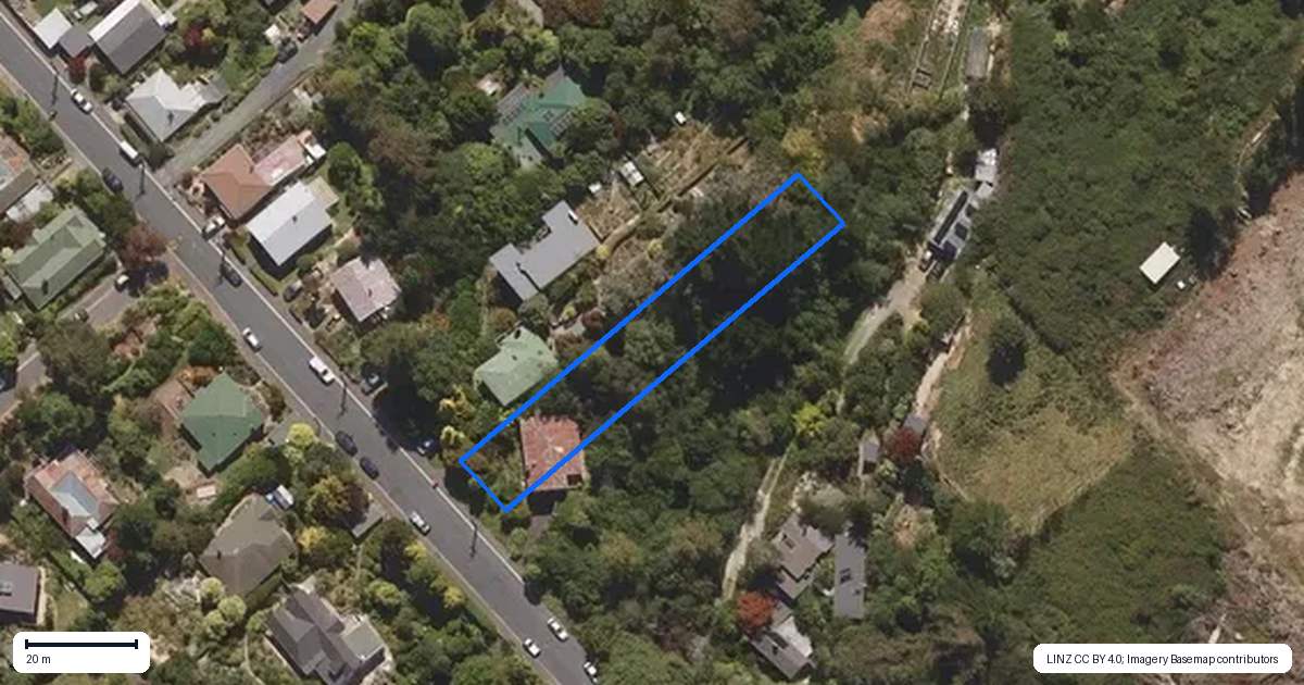 Property context map for 41 Montague Street, North East Valley, Dunedin