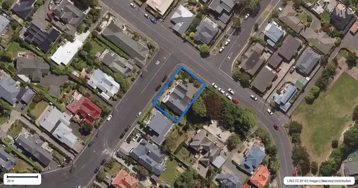 Property context map for 36 Balmacewen Road, Maori Hill, Dunedin