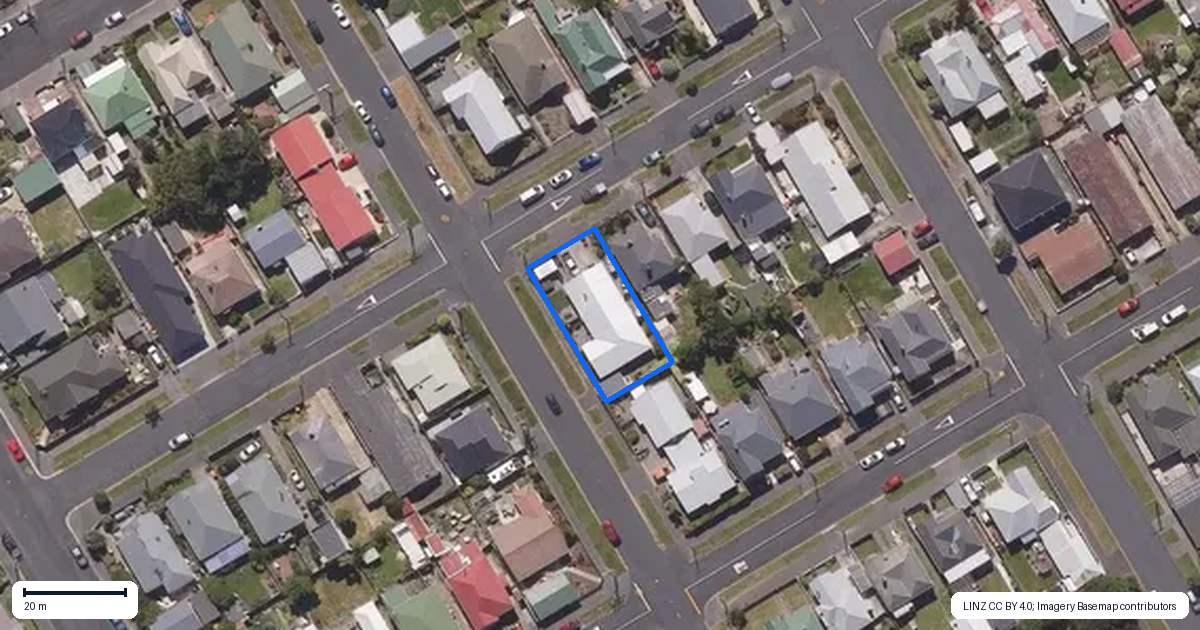 Property context map for 55 Dalgety Street, Saint Kilda, Dunedin