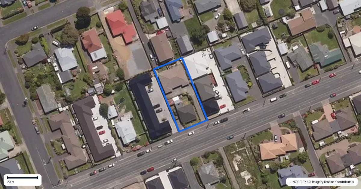 Property context map for 105 Factory Road, Mosgiel