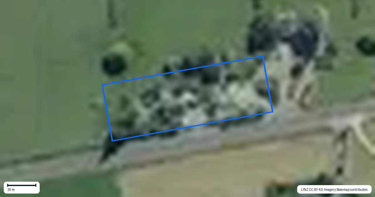 Property context map for 2165 Tapanui Raes Junction Highway, Edievale, Tapanui