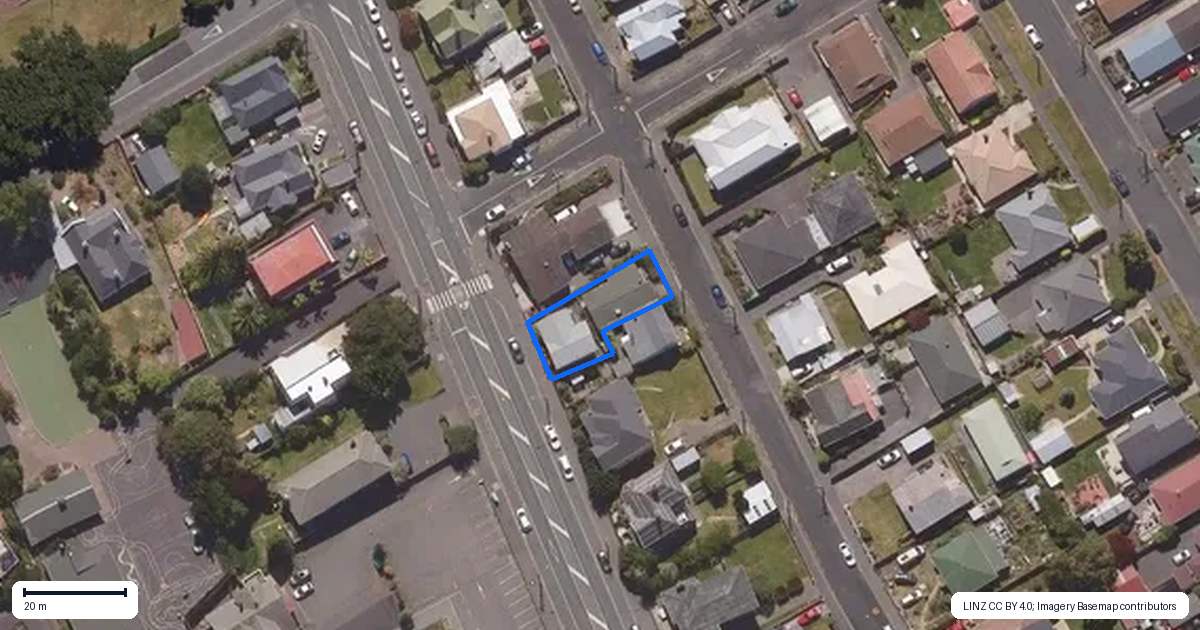Property context map for 21 Forbury Road, Forbury, Dunedin