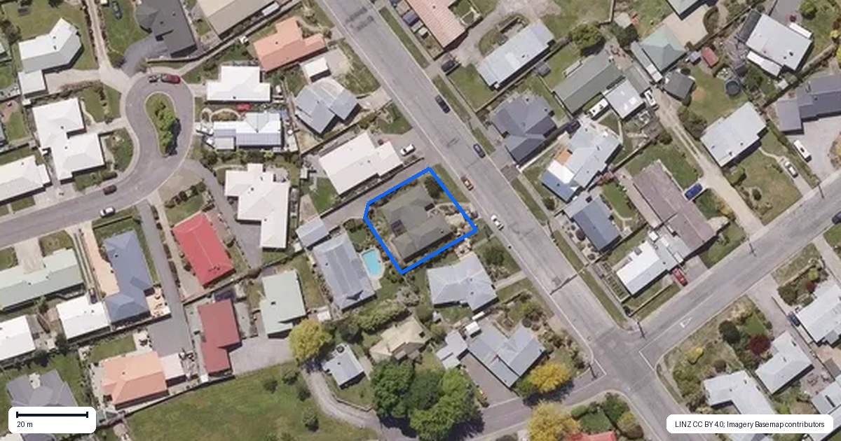 Property context map for 52 Bringans Street, Alexandra