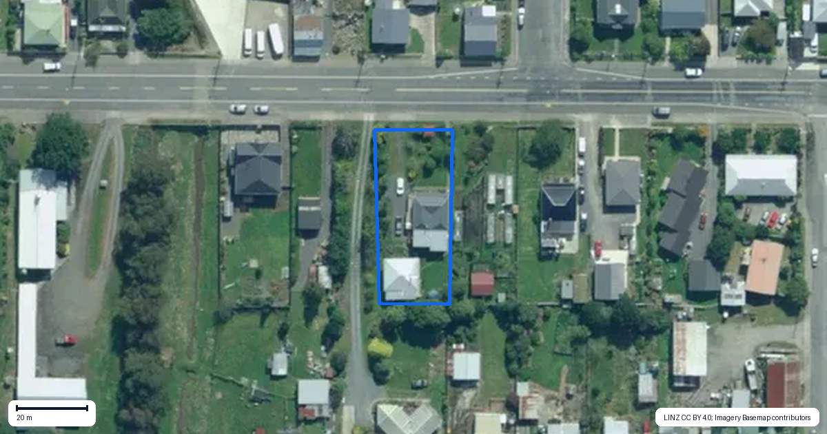 Property context map for 24 Main Road, Owaka