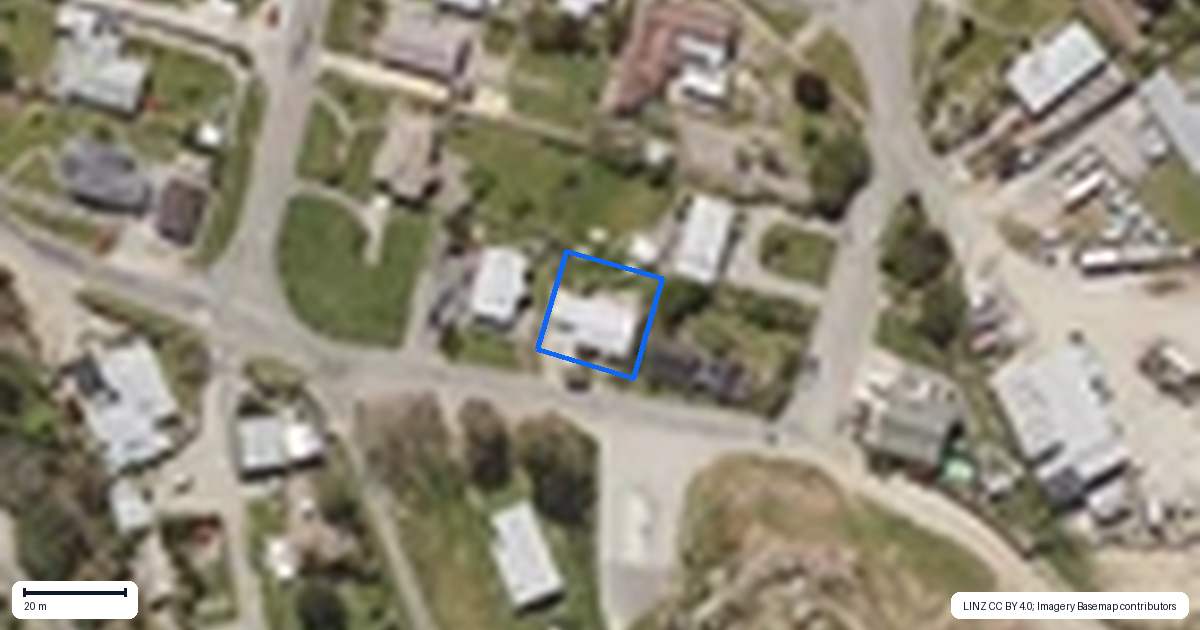 Property context map for 6 Teviot Street, Roxburgh