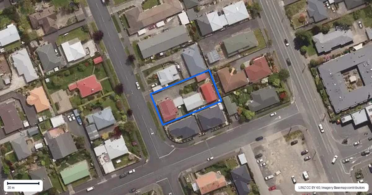 Property context map for 18C Forth Street, Mosgiel