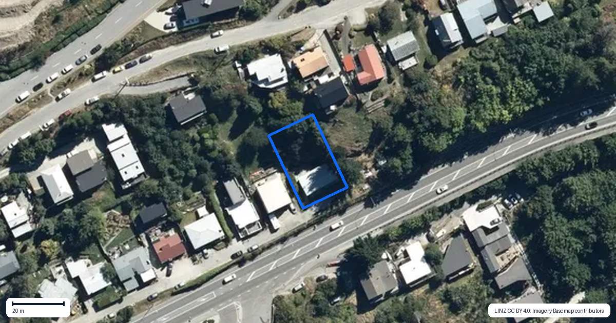 Property context map for 418 Frankton Road, Queenstown