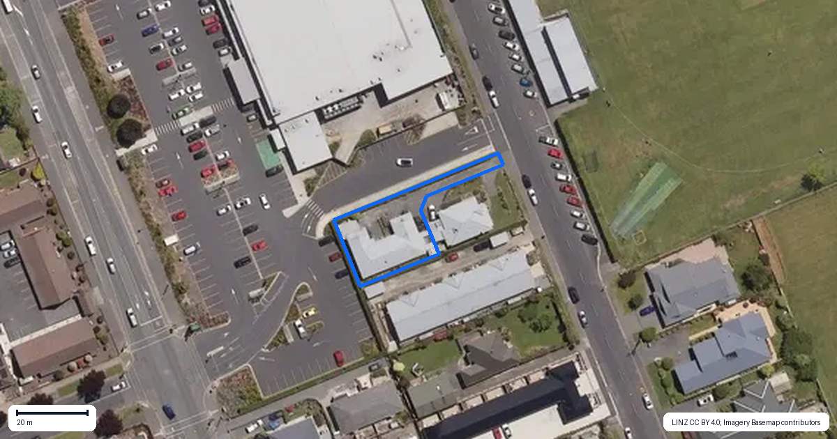 Property context map for 68A Church Street, Mosgiel