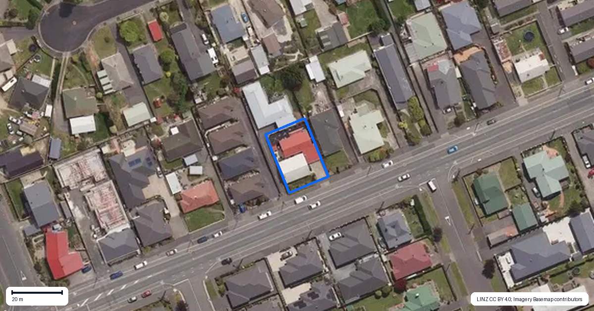 Property context map for 43 Factory Road, Mosgiel