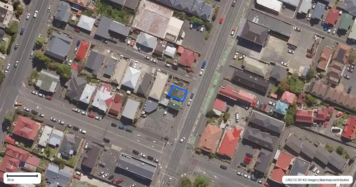 Property context map for 666 Great King Street, North Dunedin, Dunedin