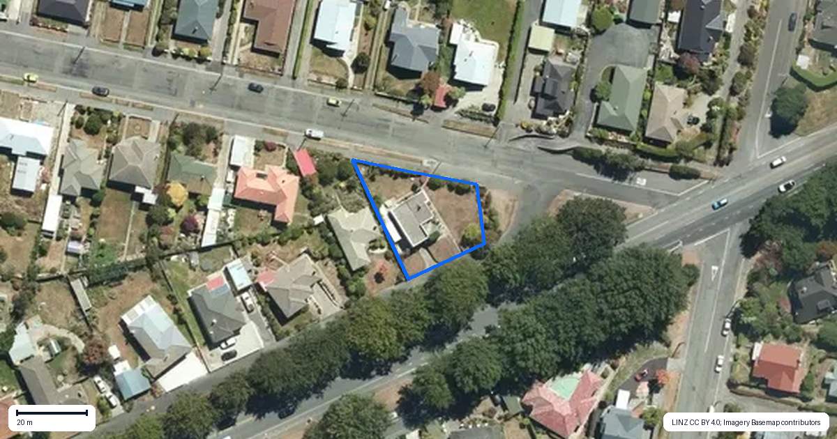 Property context map for 56 Alamein Terrace, Oamaru