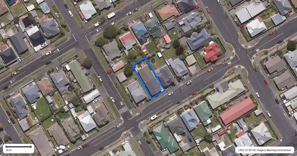 Property context map for 38A Bellona Street, Saint Kilda, Dunedin