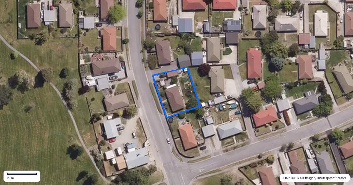 Property context map for 16 Jollys Road, Cromwell