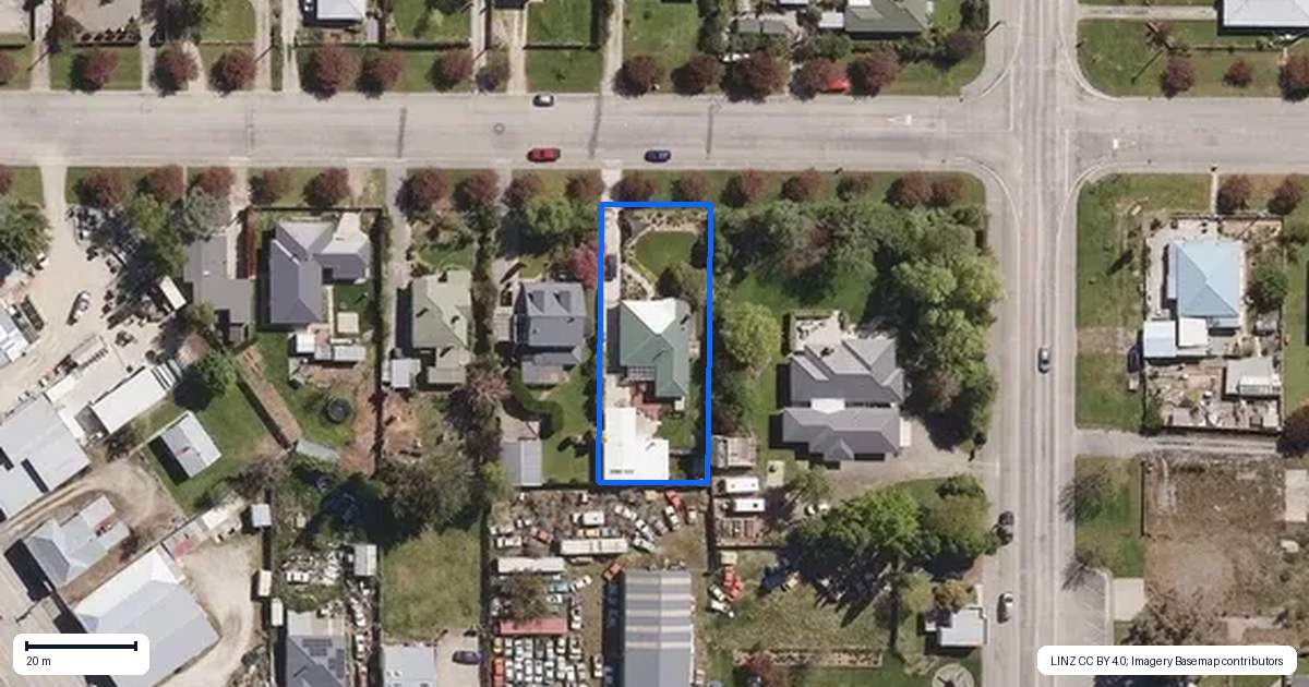 Property context map for 10 Thomas Street, Ranfurly