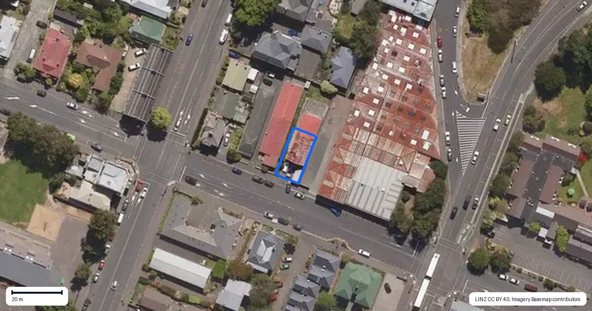 Property context map for 28 Duke Street, North Dunedin, Dunedin