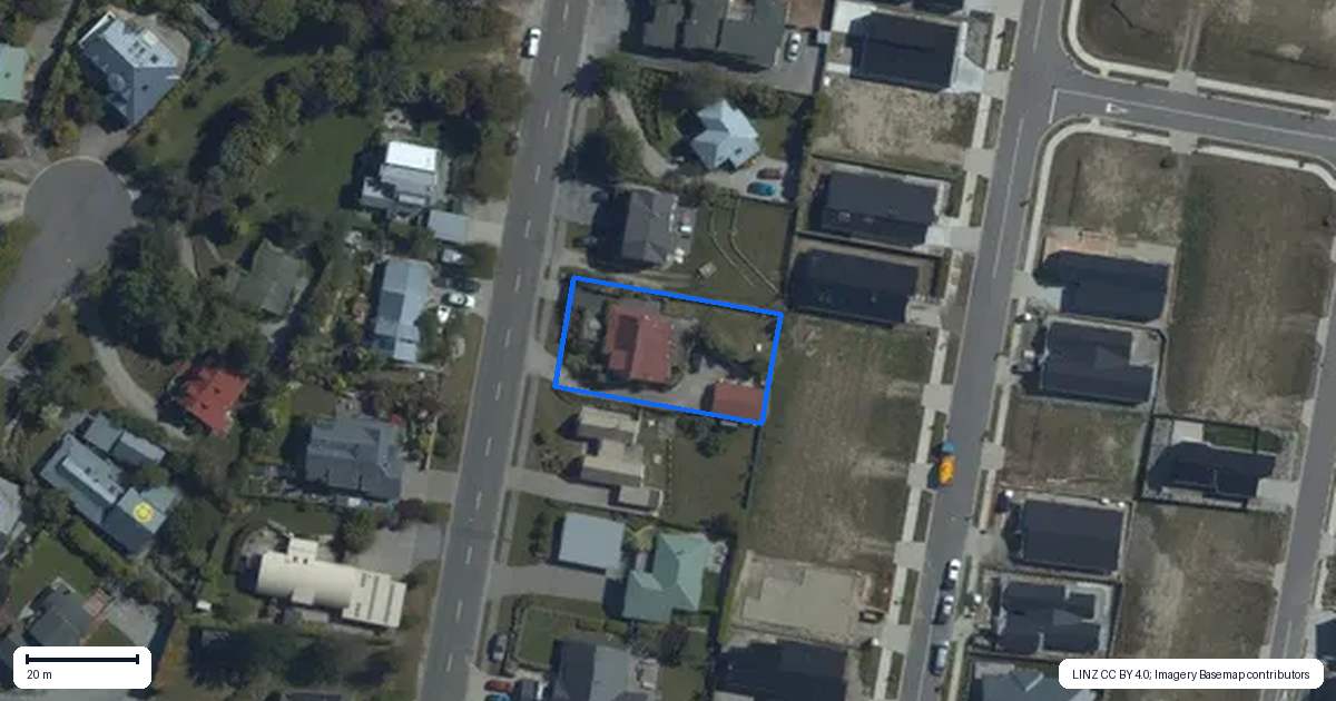 Property context map for 66 Rata Street, Wanaka