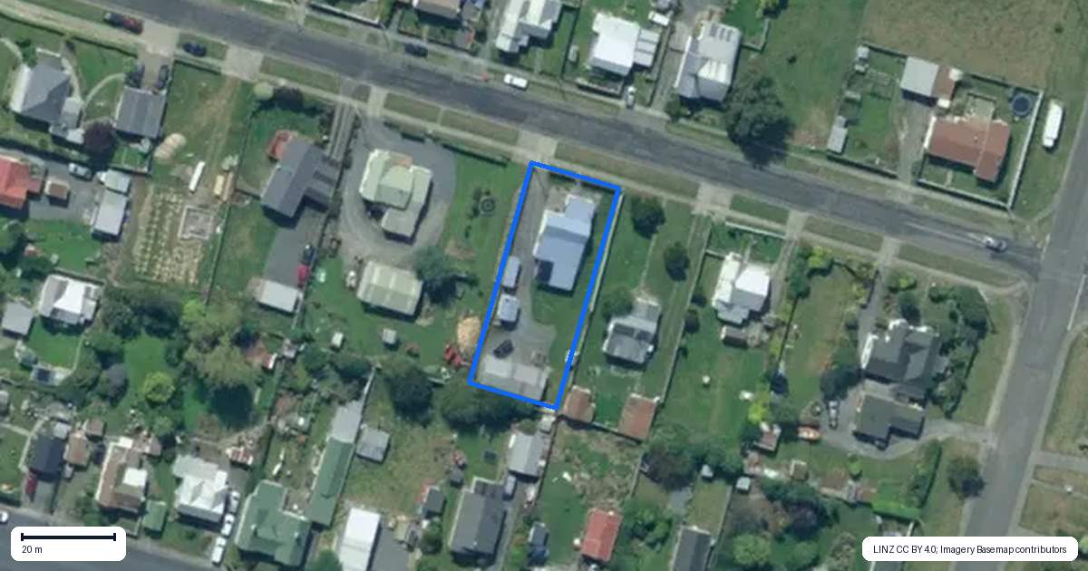Property context map for 30 Christchurch Street, Kaitangata