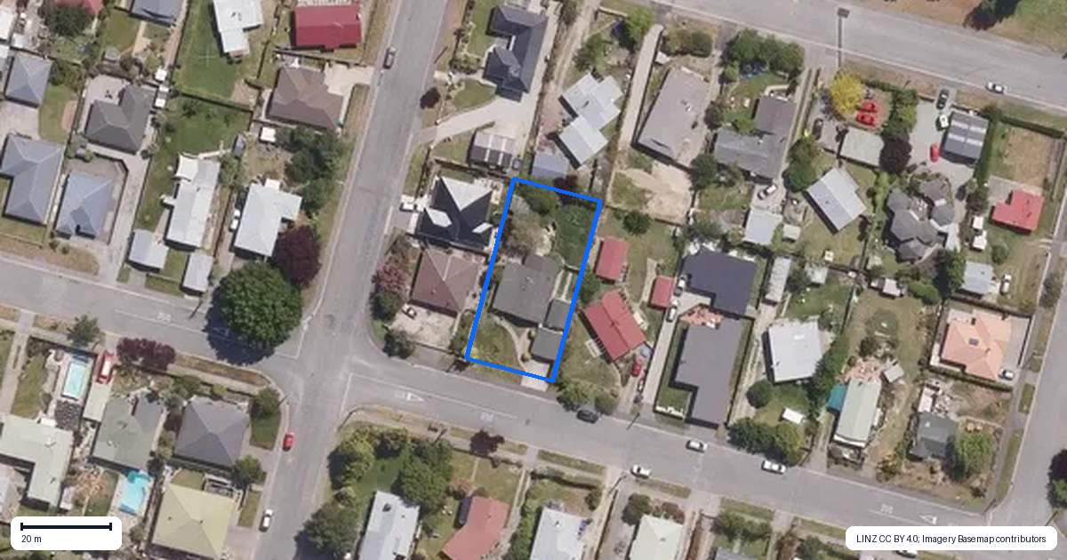 Property context map for 45 Horace Street, Cromwell