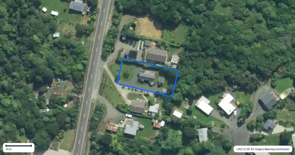Property context map for 2519 Papatowai Highway, Papatowai, Owaka