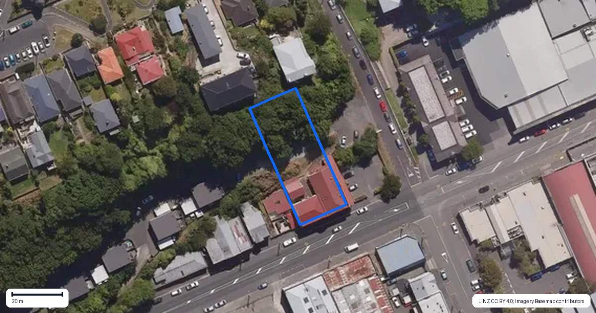 Property context map for 21C Clark Street, Dunedin Central, Dunedin