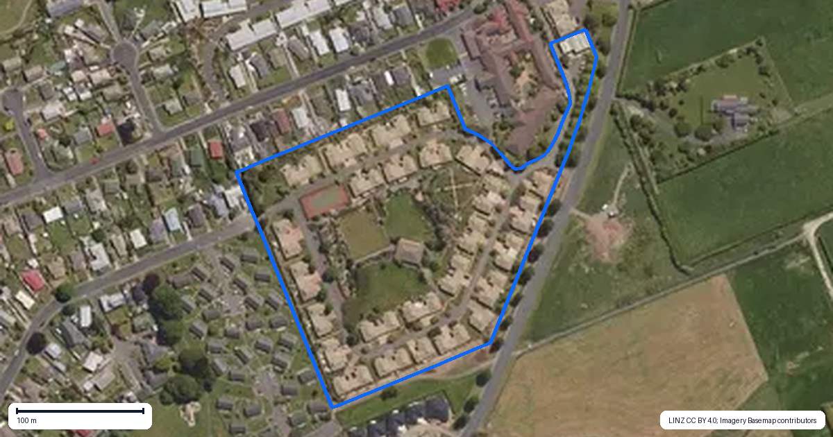 Property context map for 21 Parklands Avenue, Mosgiel