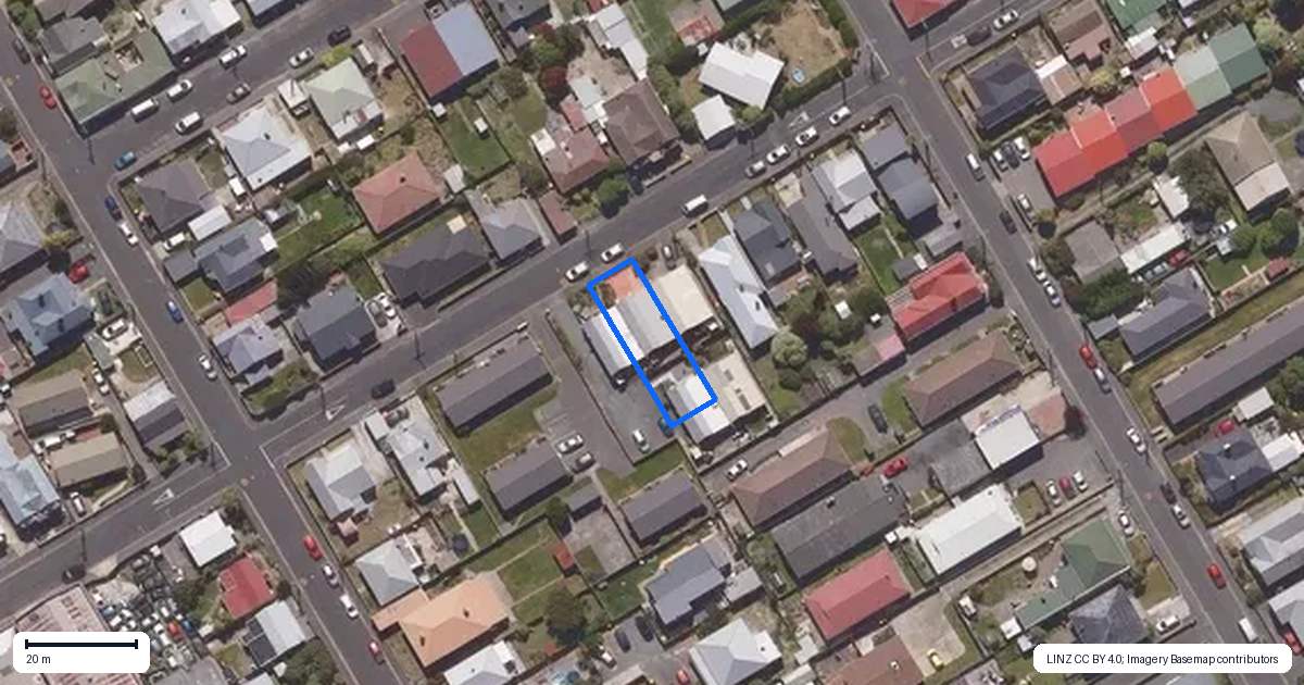 Property context map for 29C Bathgate Street, South Dunedin, Dunedin