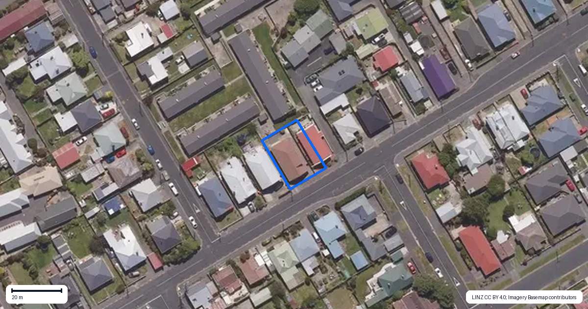 Property context map for 152A Bay View Road, South Dunedin, Dunedin