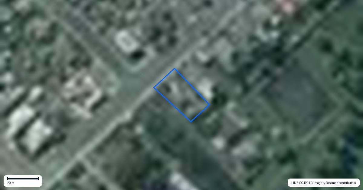 Property context map for 32C Frances Street, Balclutha
