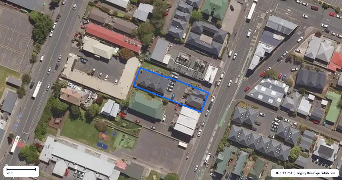 Property context map for 816 Great King Street, North Dunedin, Dunedin
