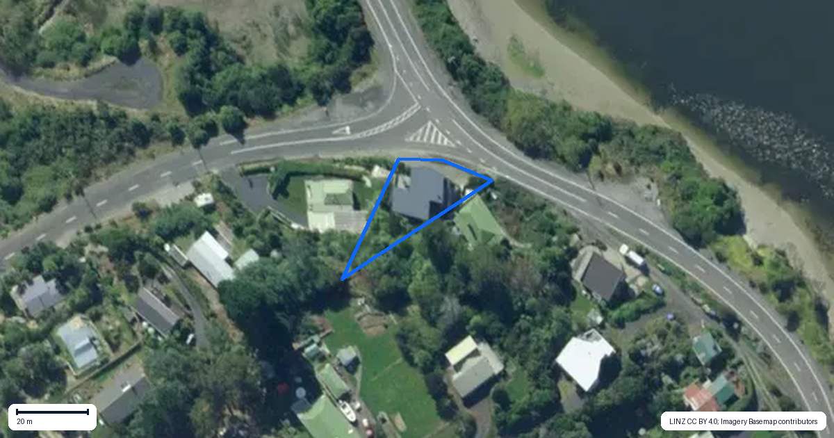 Property context map for 1186 Finlayson Road, Taieri Mouth