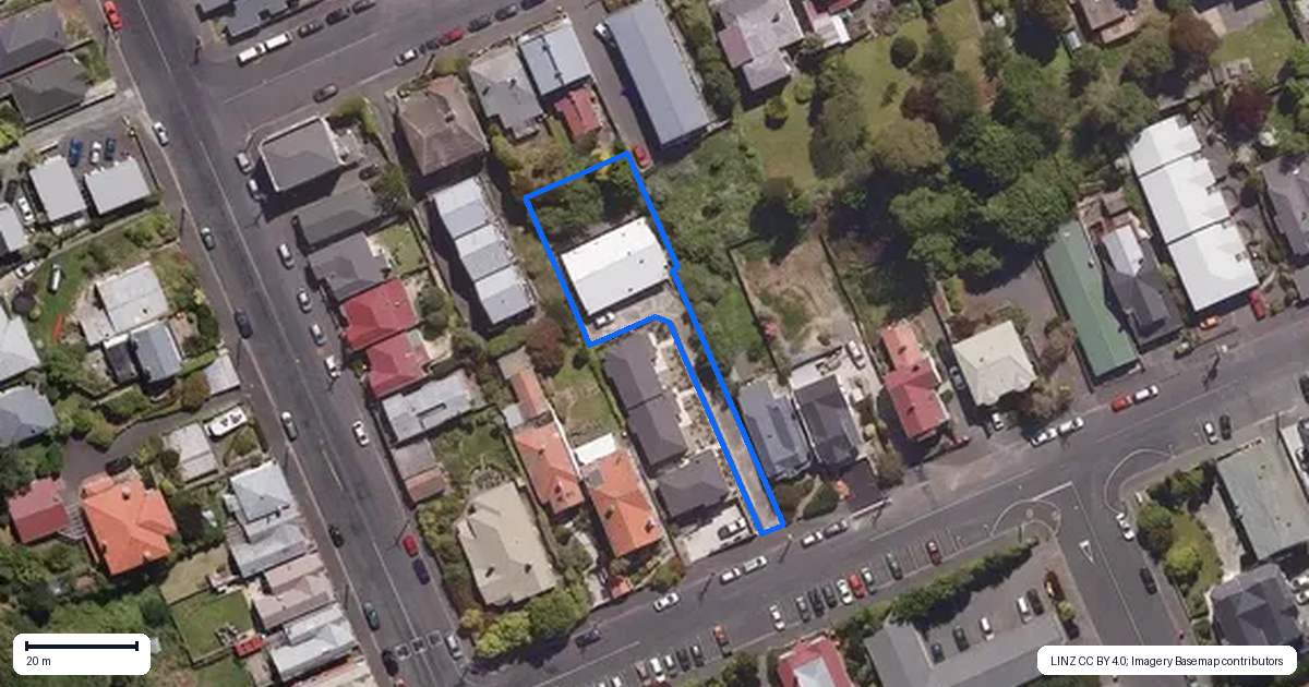 Property context map for 78A Manor Place, Dunedin Central, Dunedin