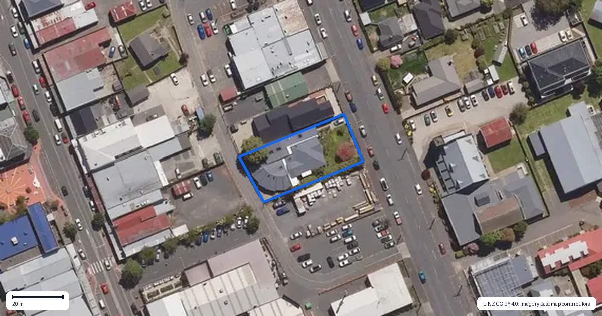 Property context map for 12 Church Street, Mosgiel