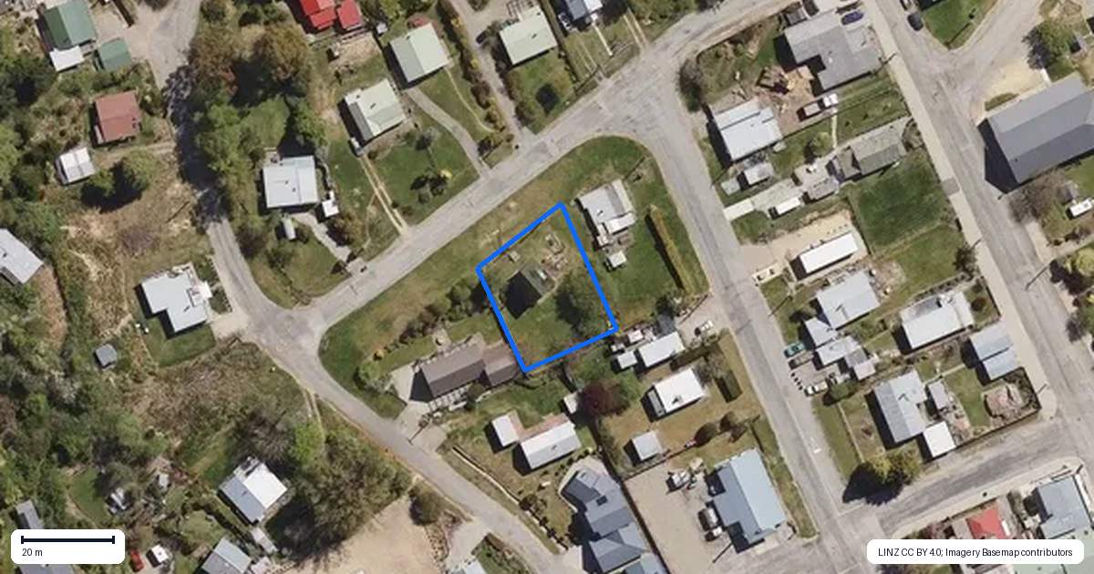 Property context map for 9 Foyle Street, Naseby