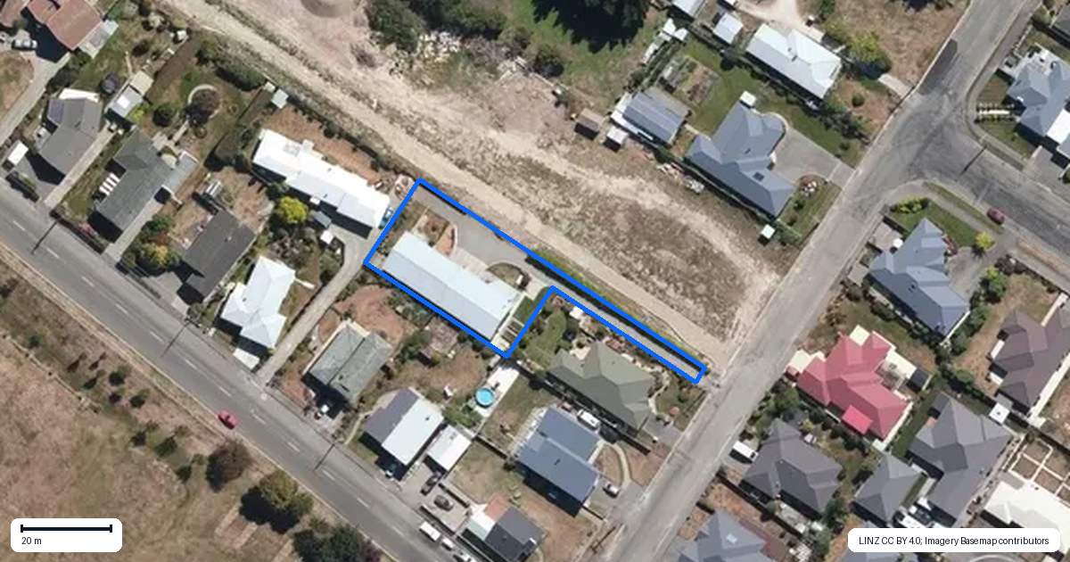 Property context map for 8B Kenilworth Road, Oamaru North, Oamaru