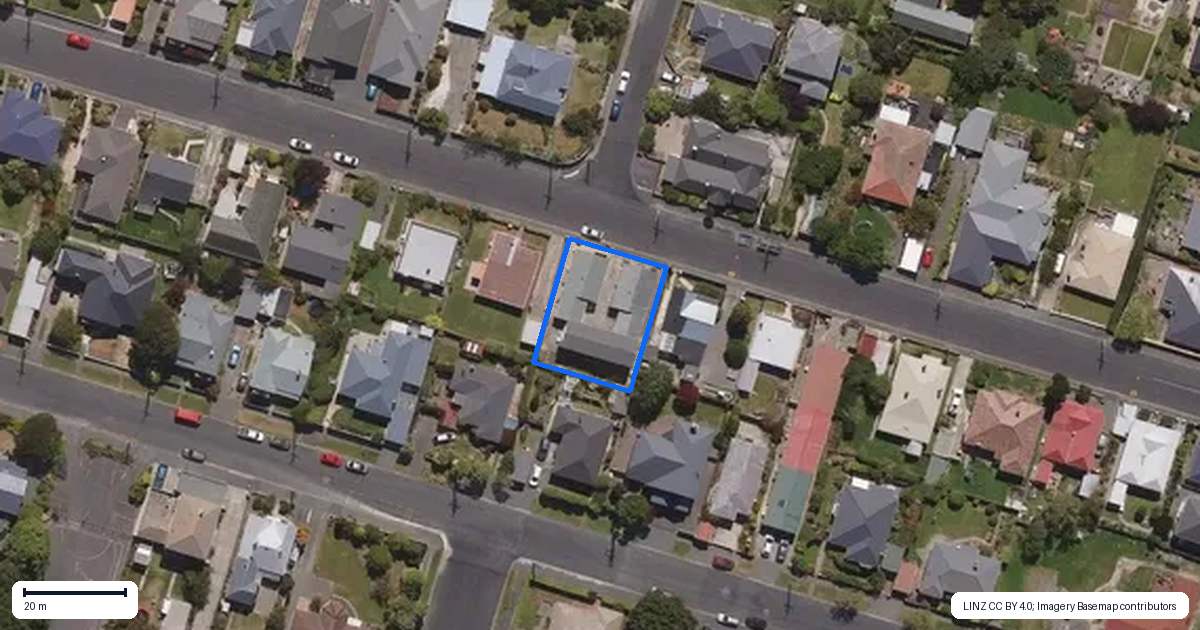 Property context map for 36 Maryhill Terrace, Maryhill, Dunedin