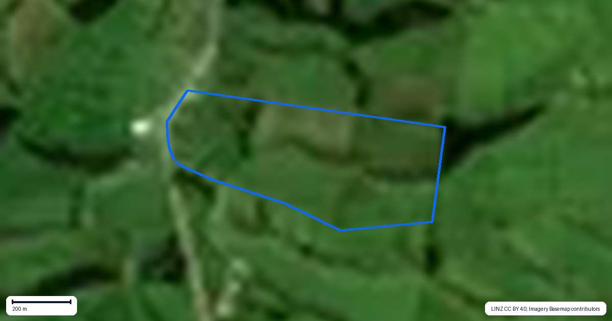 Property context map for 31 Birss Road, Balclutha