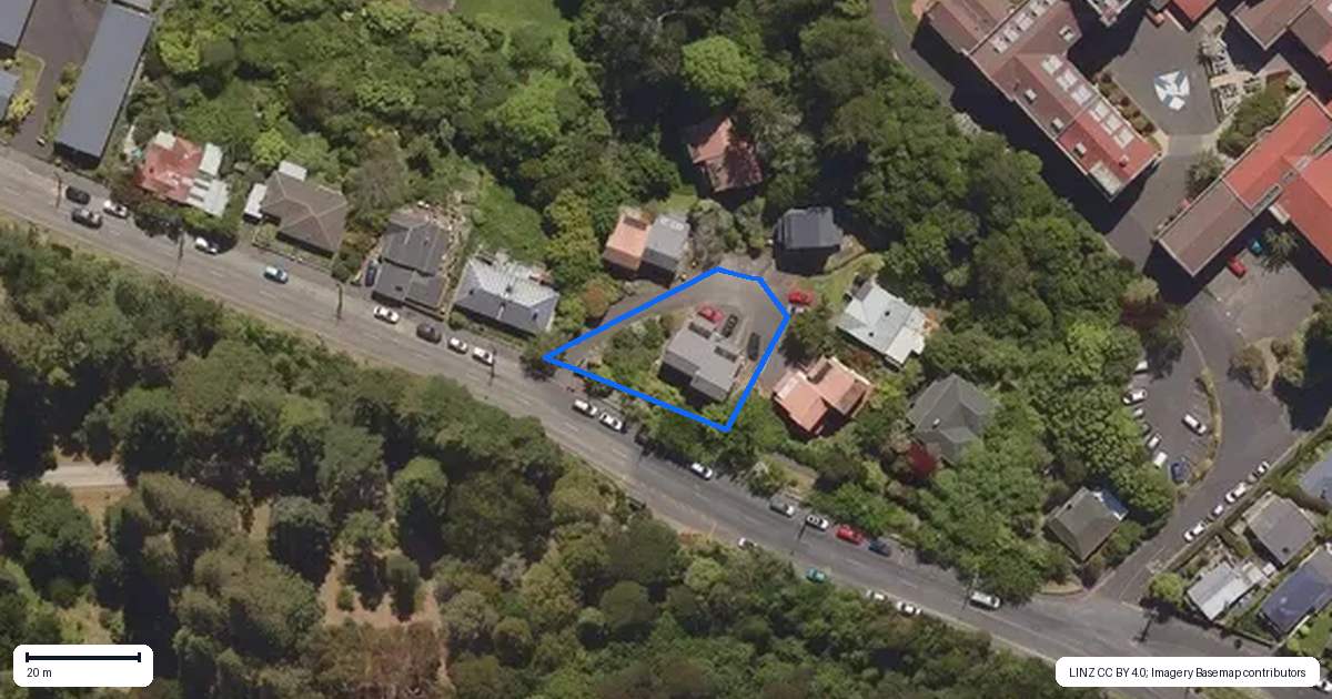Property context map for 9/63 Opoho Road, North East Valley, Dunedin