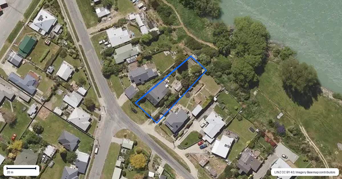Property context map for 108 Cheviot Street, Roxburgh