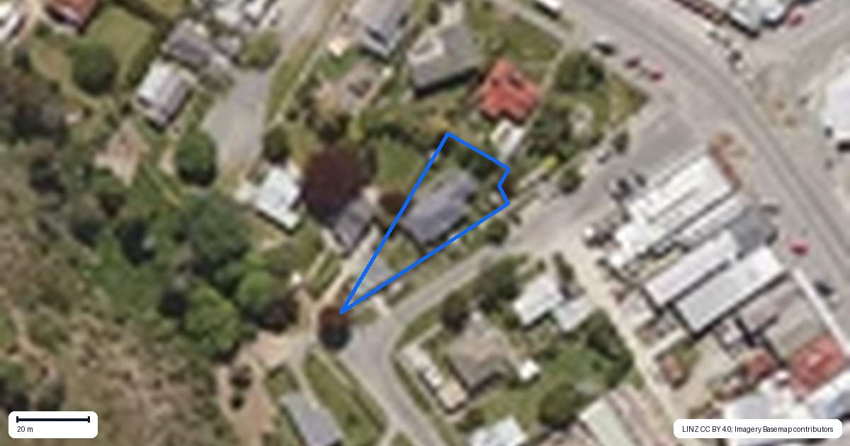 Property context map for 9 Kelso Street, Roxburgh