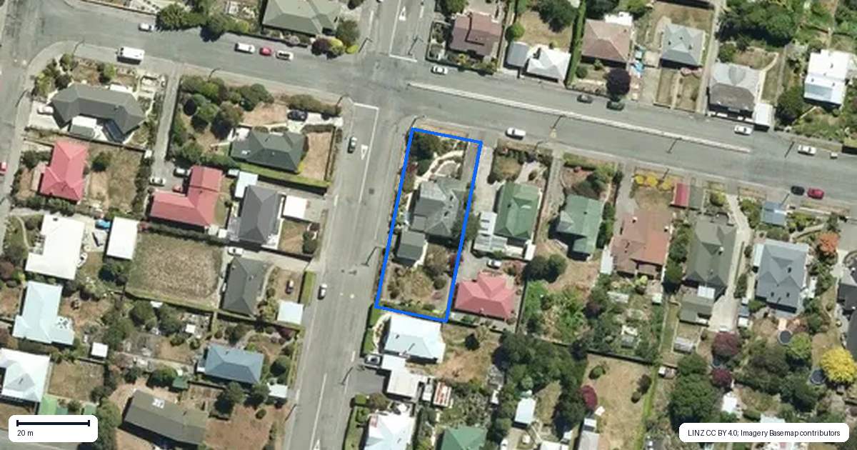 Property context map for 39 Stour Street, Oamaru