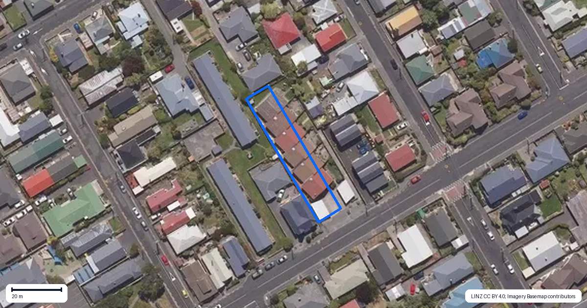 Property context map for 72F Bay View Road, South Dunedin, Dunedin