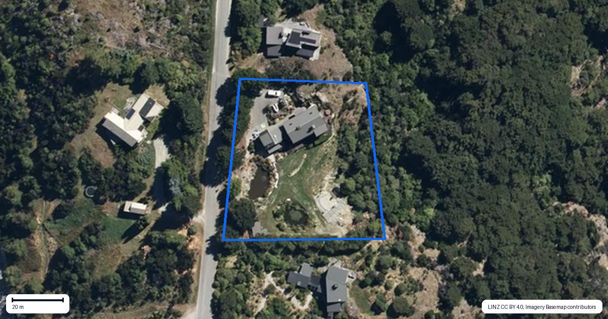 Property context map for 140 Alpine Retreat Road, Ben Lomond, Queenstown
