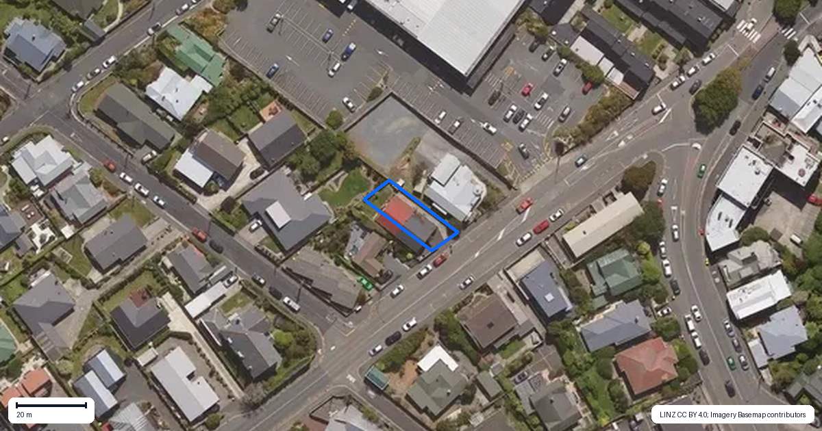 Property context map for 269B Highgate, Roslyn, Dunedin