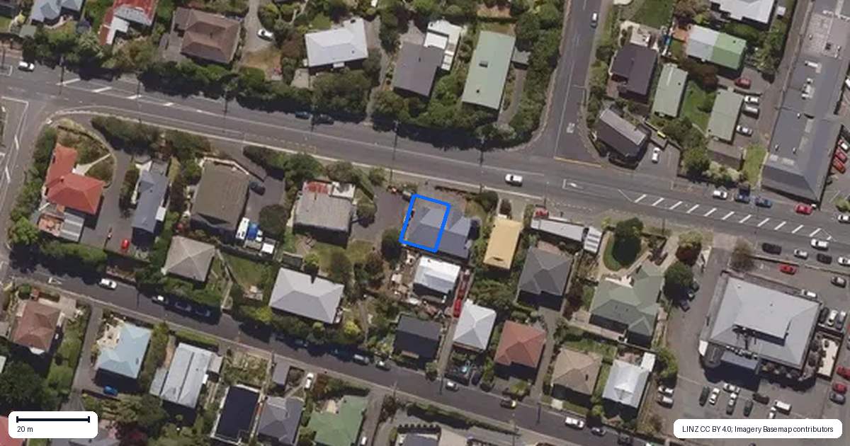 Property context map for 56 Mailer Street, Mornington, Dunedin